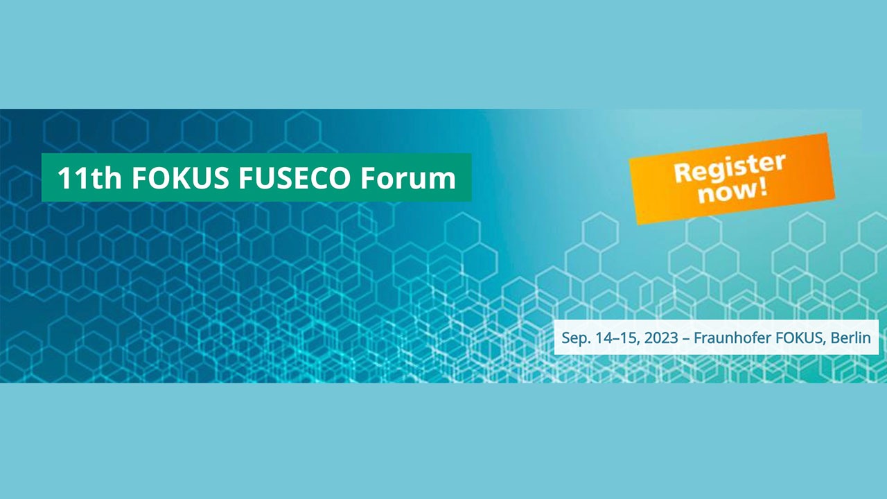 Promo card for 5G-STARDUST's participation to FUSECO Forum 2023